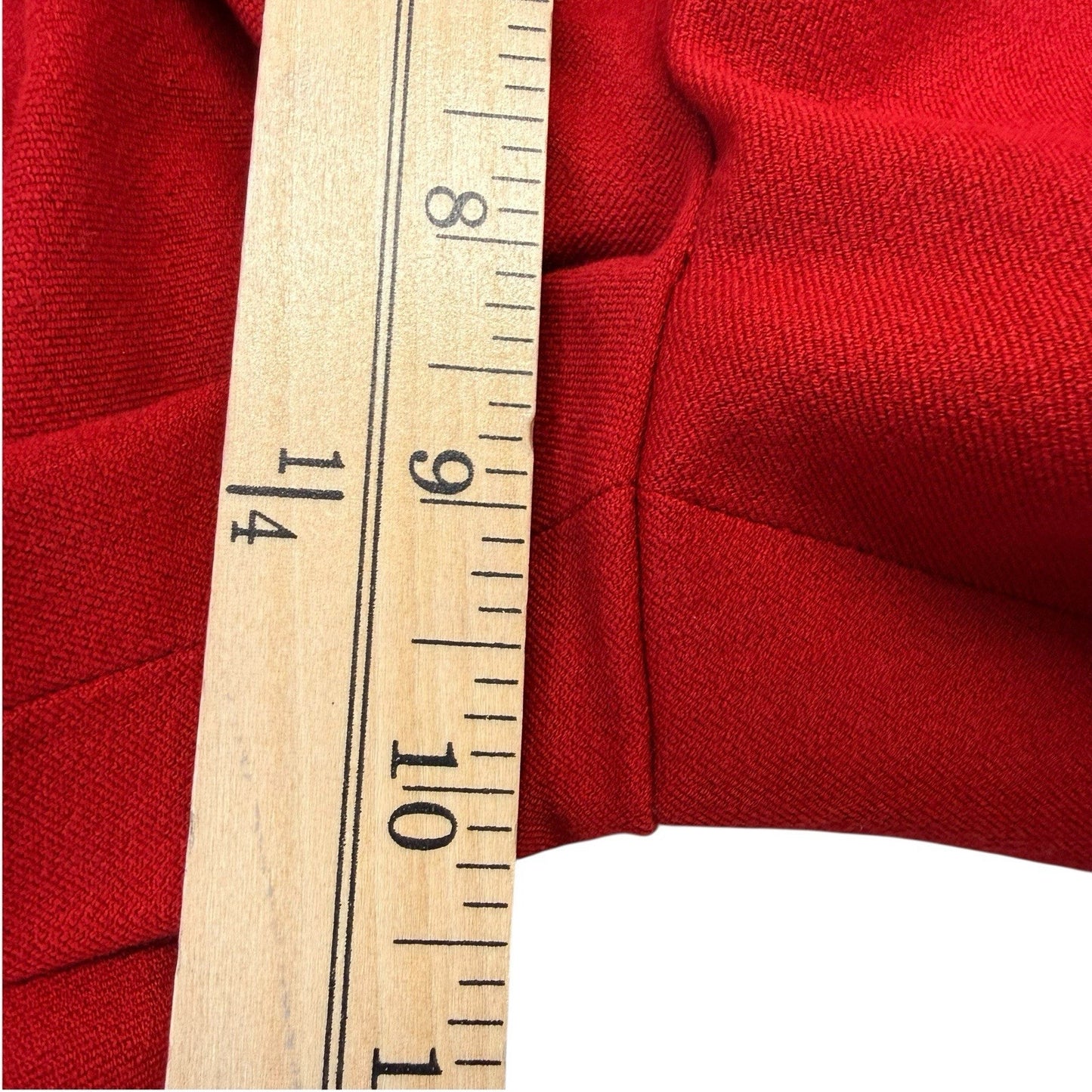 Doncaster Women’s 2P Petite Red Cotton Spandex Jacket & Pants Suit Set