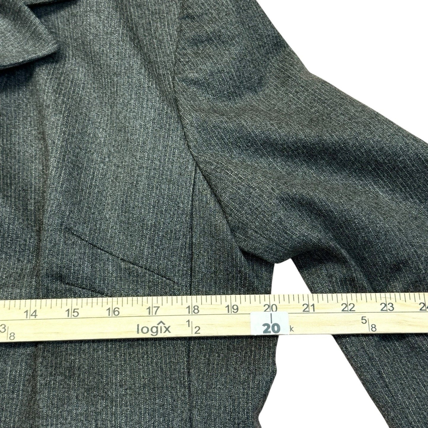 Vintage Garfield & Marks Gray Wool Suit Blazer Pants Set Made USA 16 Women's