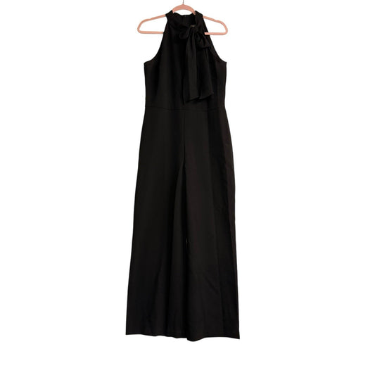 Vince Camuto Black Halter Wide Leg Romper Women's Elegant Formal