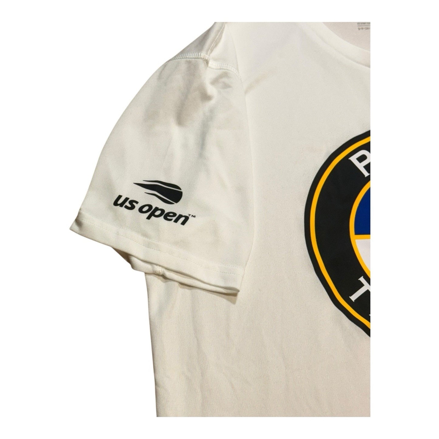 Polo Ralph Lauren Tennis 18 U.S. Open T-Shirt Small White Performance Logo Men's