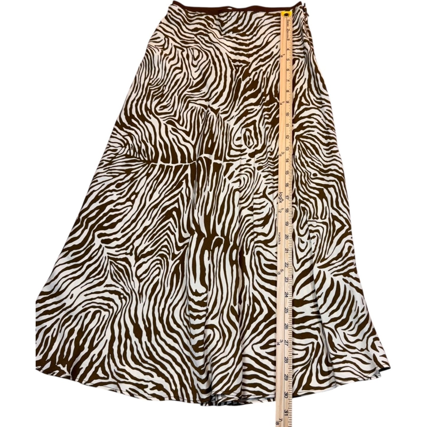 NEW Samsoe Samsoe Women's Size XS Mountain Zebra Alsop Pulll-On Elastic Skirt