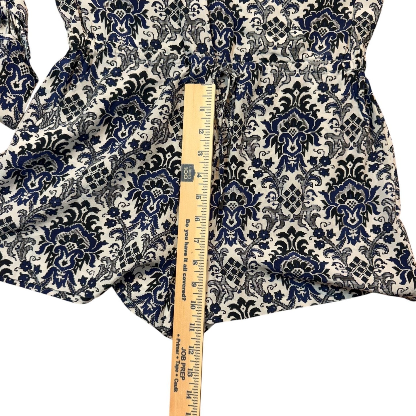 Inter Mix Women's Romper Small Long Sleeve Gorgeous Pattern