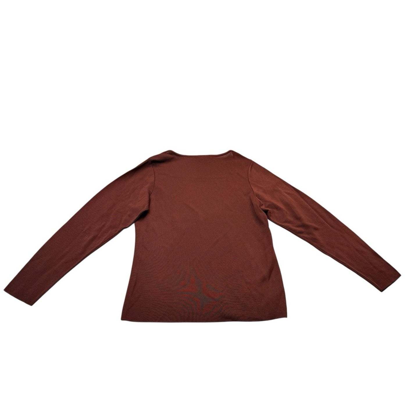 Vintage French Rags Brenda French Rayon Top Small Brown USA Women's Blouse