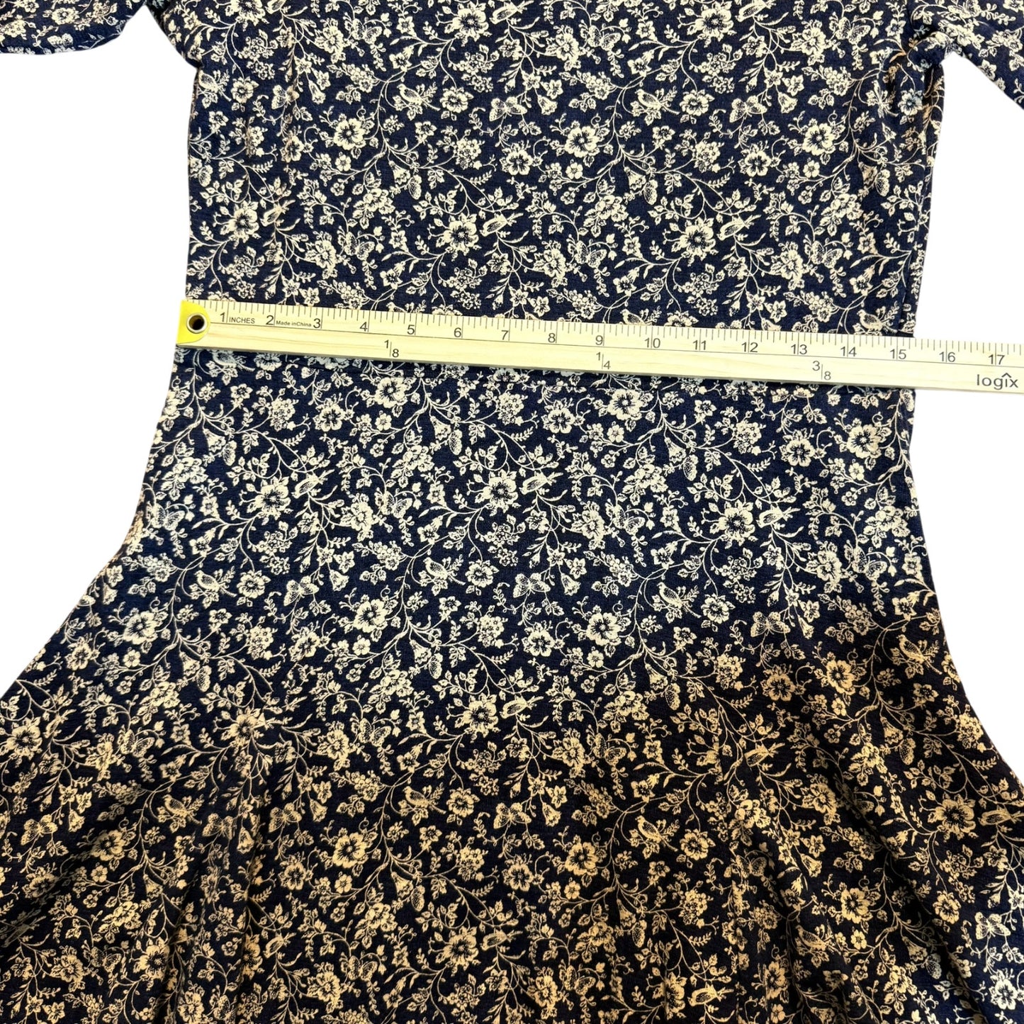 Lauren Ralph Lauren Floral A-Line Dress Women’s Medium 3/4 Sleeve
