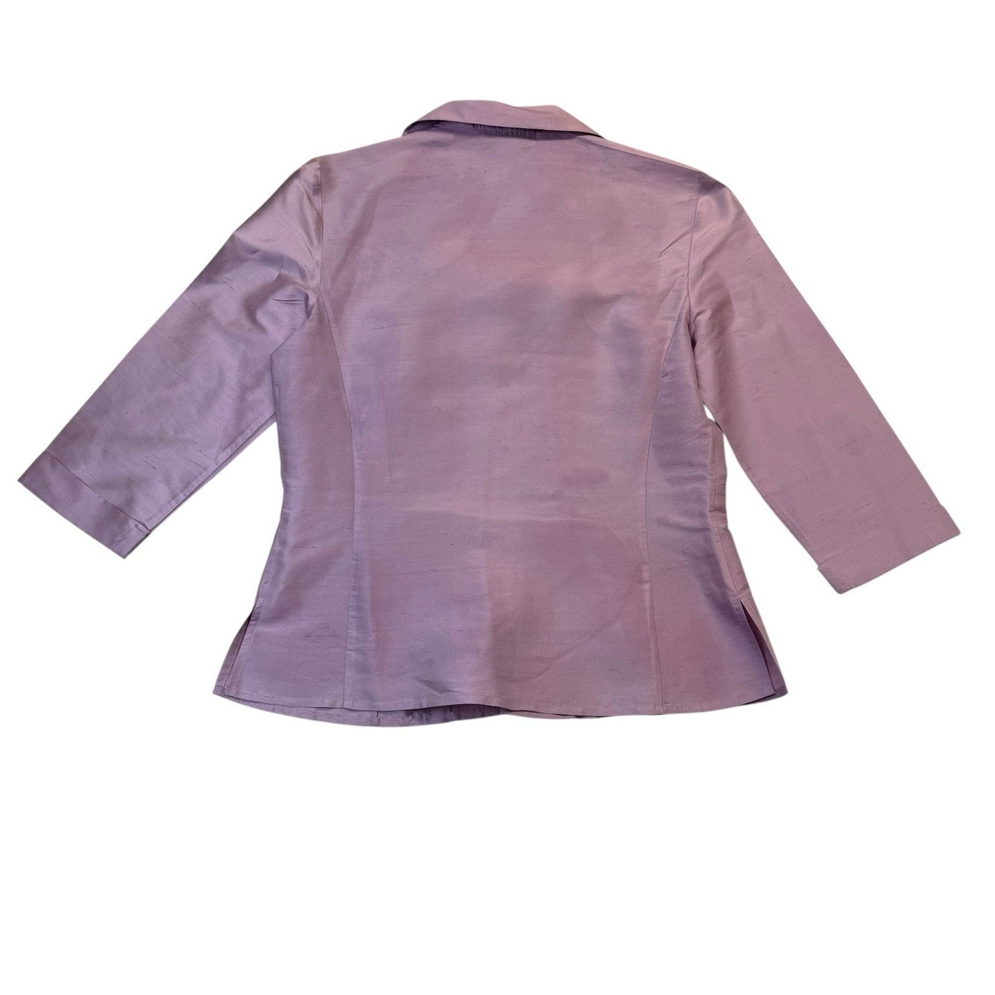 Doncaster 100% Silk Pantsuit Lilac Purple Size 4 Y2K Career Suit Women's