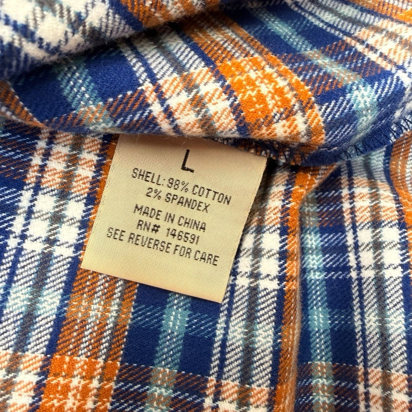 Drake Waterfowl Men’s Flannel Shirt NWT Plaid Blue Orange Medium Large Button Down