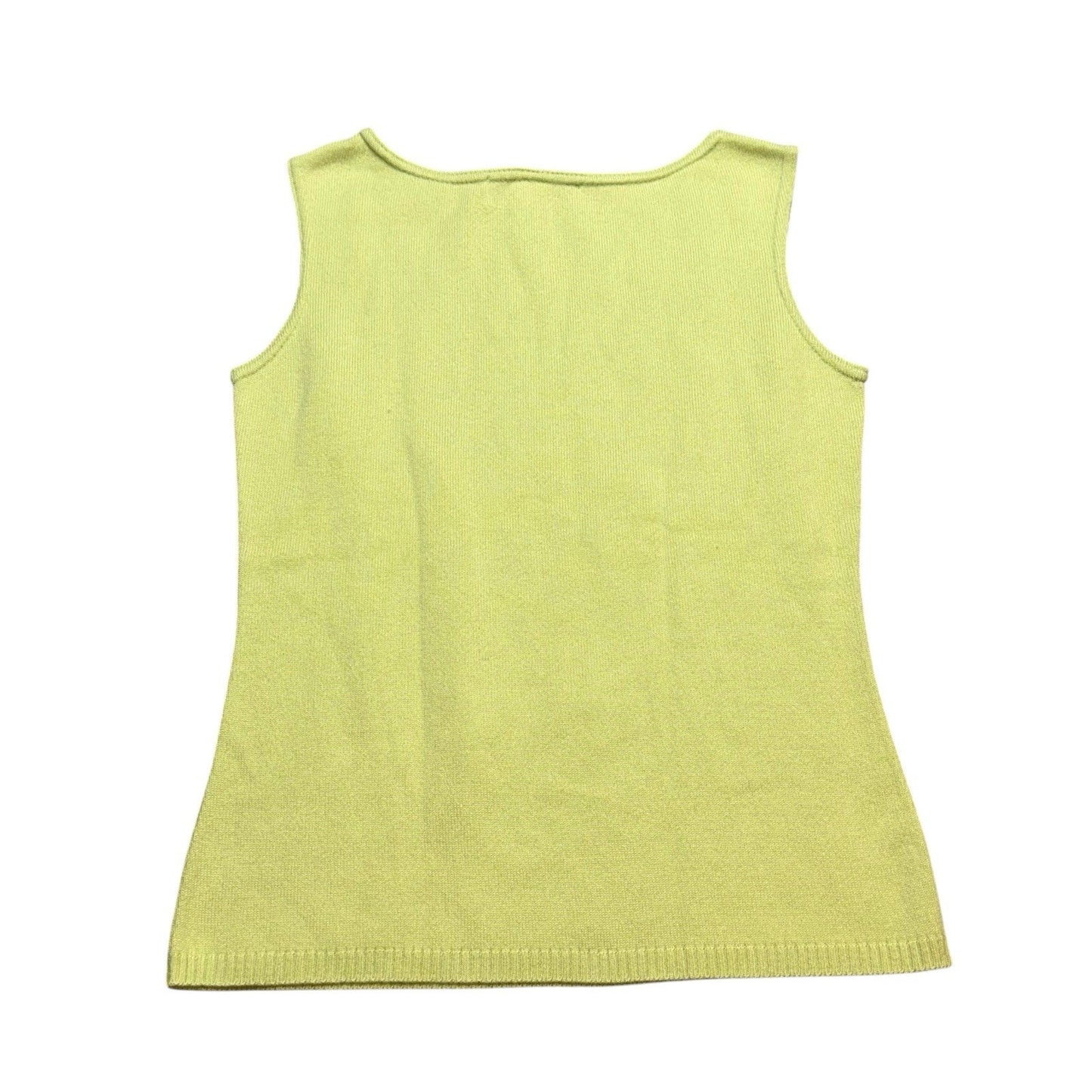 French Rags Women’s Cardigan & Tank Set Size M Green Knit Lightweight Cashmere