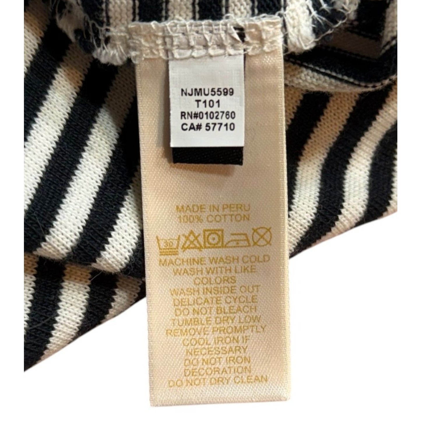 Y2K Kate Spade New York Striped Long Sleeve Graphic Top XS Let’s Fly Away Women's Blouse