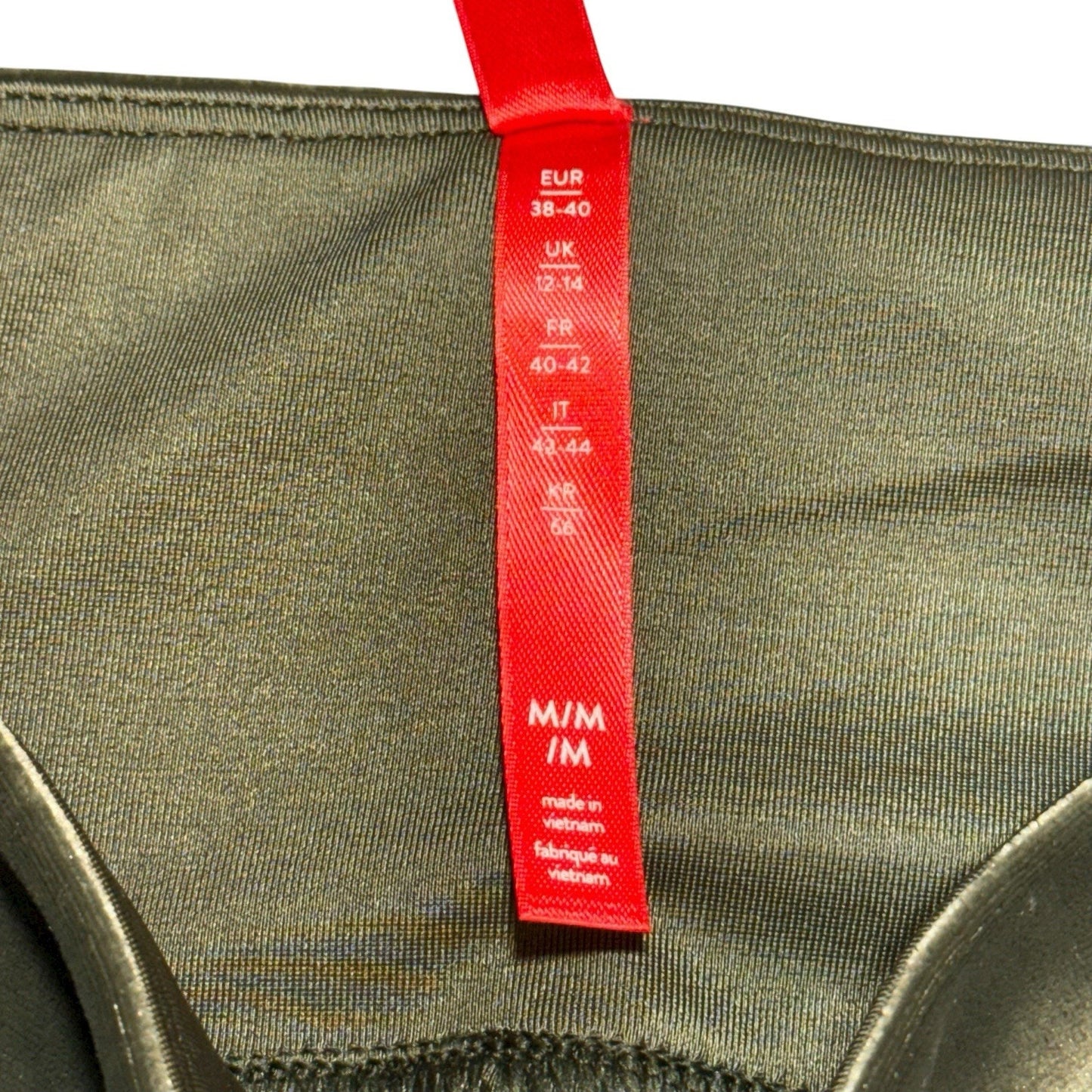 Spanx Velvet Leggings Women’s Size M Dark Palm Green High Rise Pull-On NWT Pants