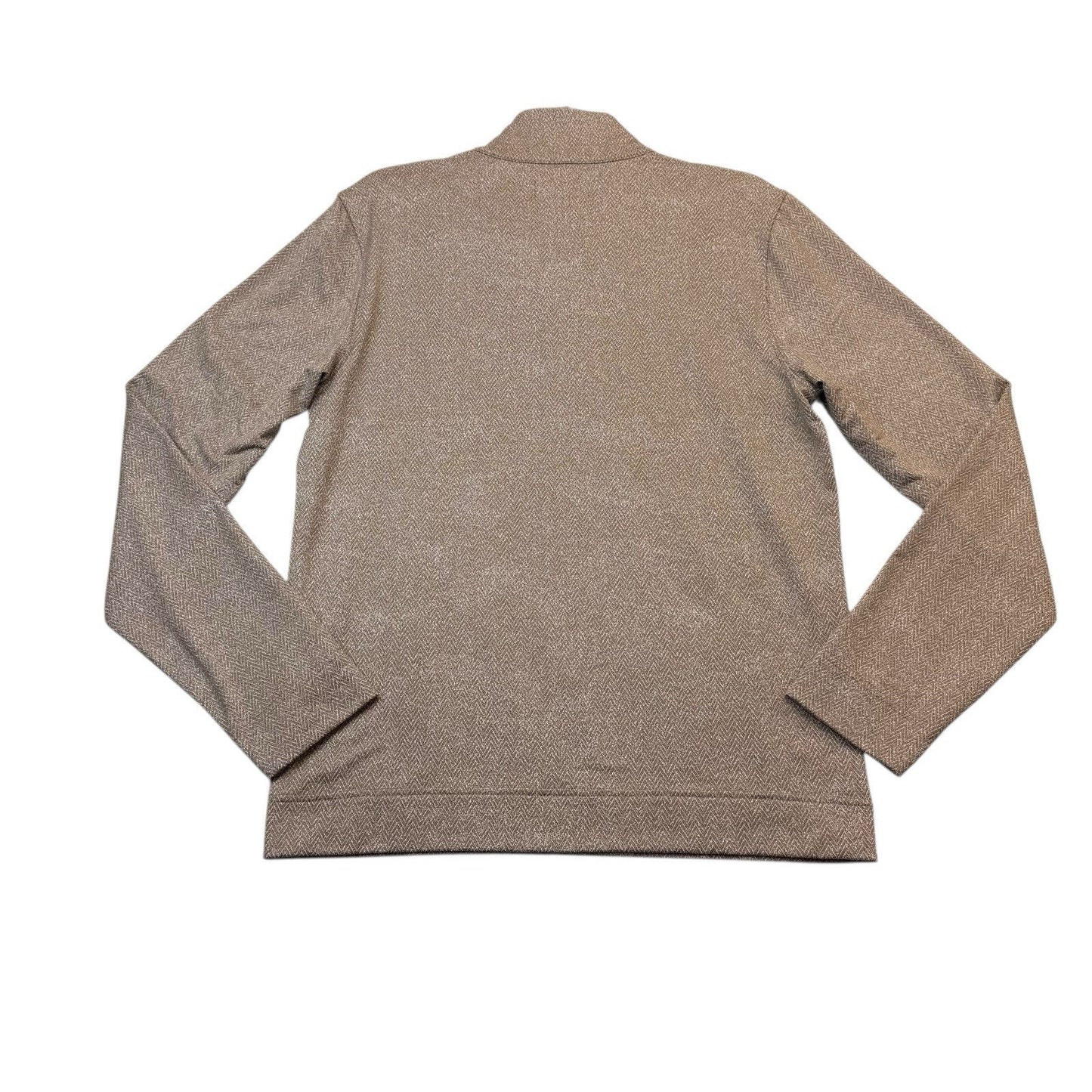Quieti Men’s Textured Pullover NWT Otter (Tan) Stretch 1/4 Snap $125 Small 2XL