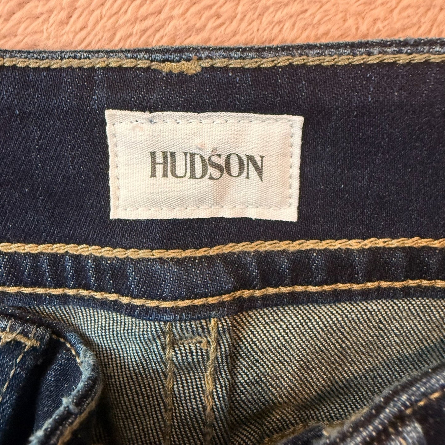 NEW Hudson Women's Size 24 Ruby Mid Thigh Blue Denim Shorts