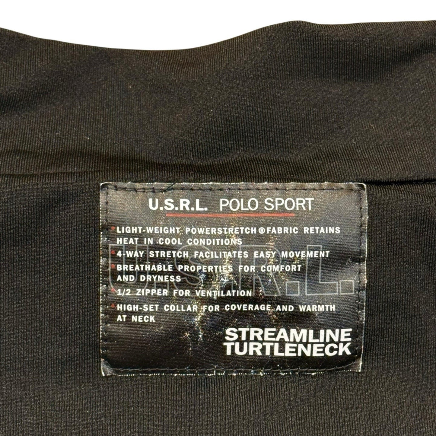 Women's Vintage Polo Sport Ralph Lauren Black Track Set Top Pants USA S
