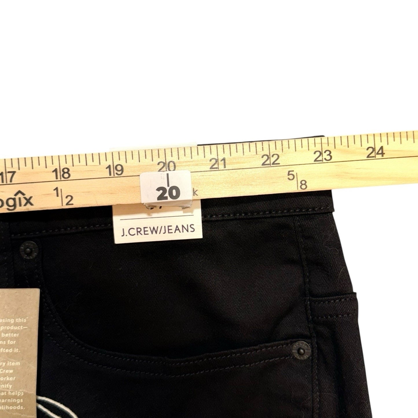J.Crew Jeans Women’s Size 31 Tall Black Slim Straight Stretch Denim NWT