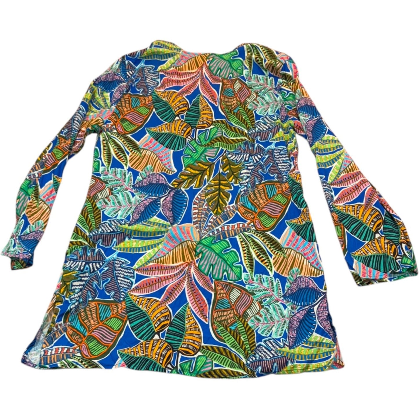 NEW La Blanca Women's Size Medium Leaf Pattern Summer Pullover Blouse