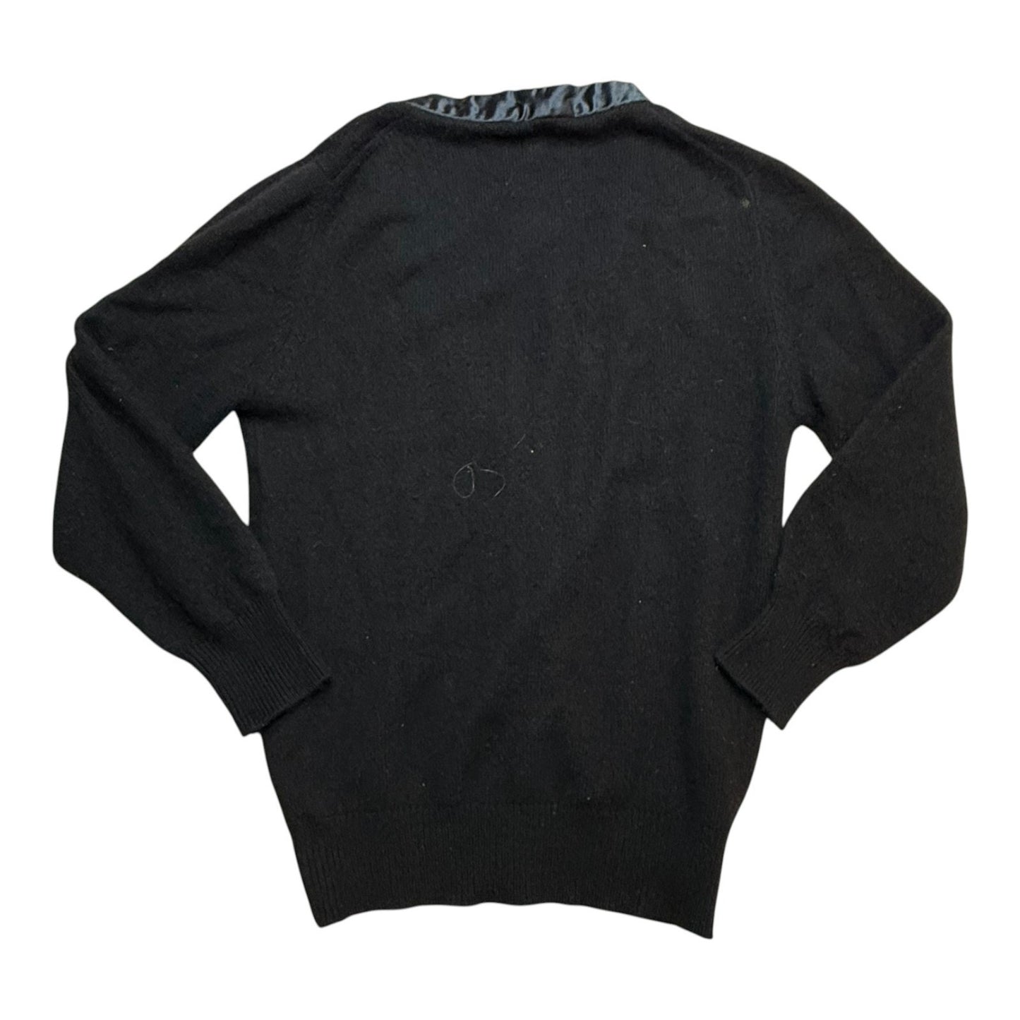 Vintage Perry Ellis Black Cashmere Cardigan Sweater Women’s Small