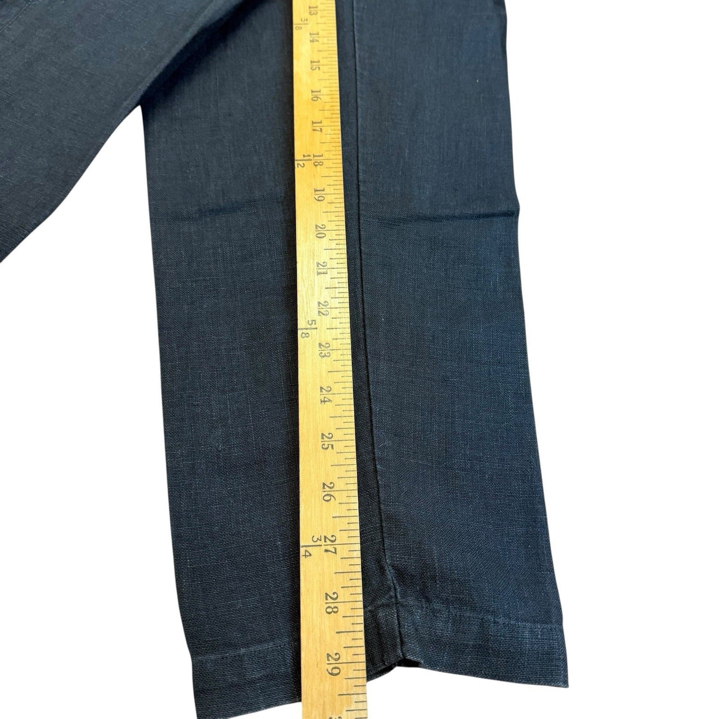 Vintage British Khaki Navy Straight Leg Pants Women’s Classic Cotton 90s Size 6