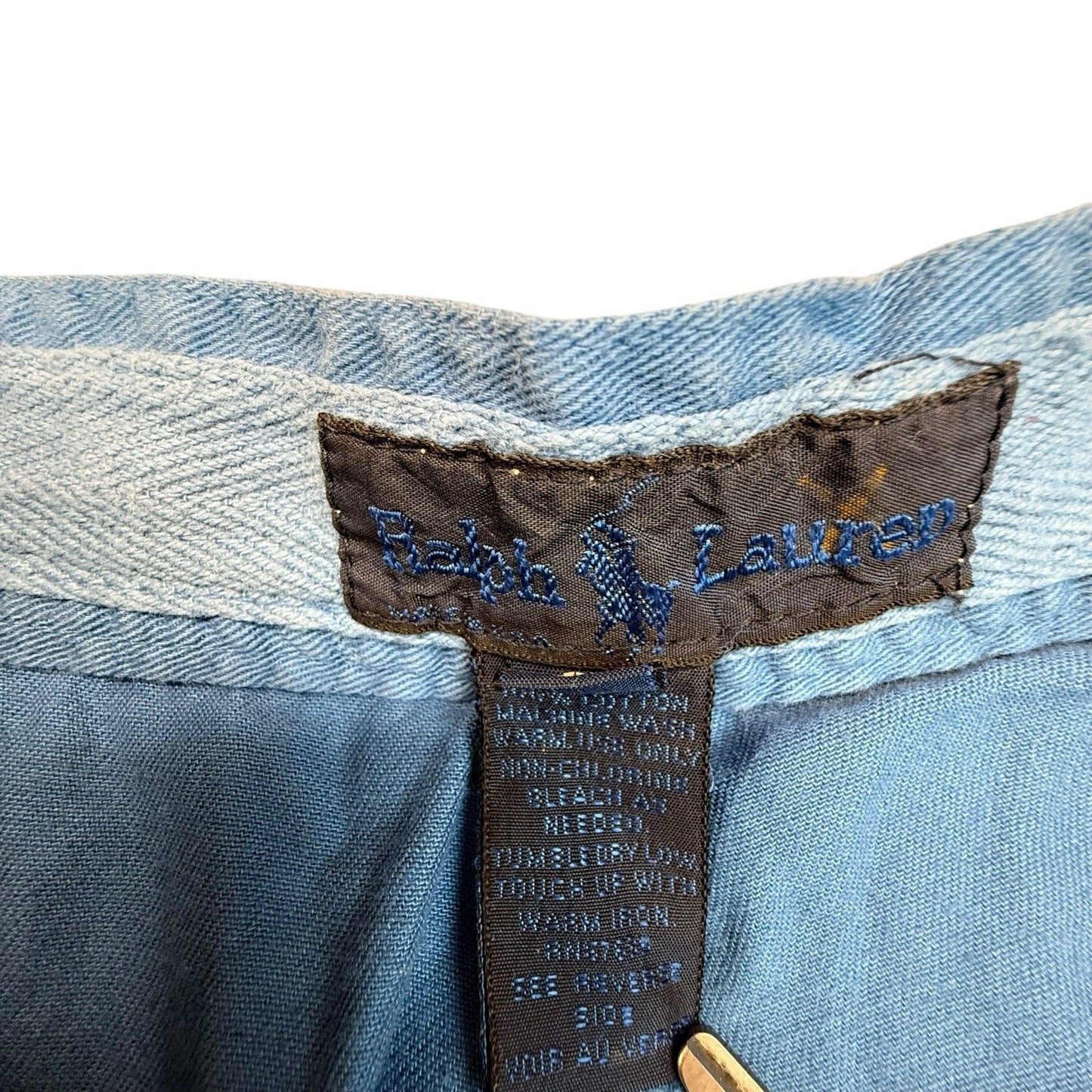 Vintage Y2K Ralph Lauren USA Shorts Women’s 6 Blue High Rise Cotton
