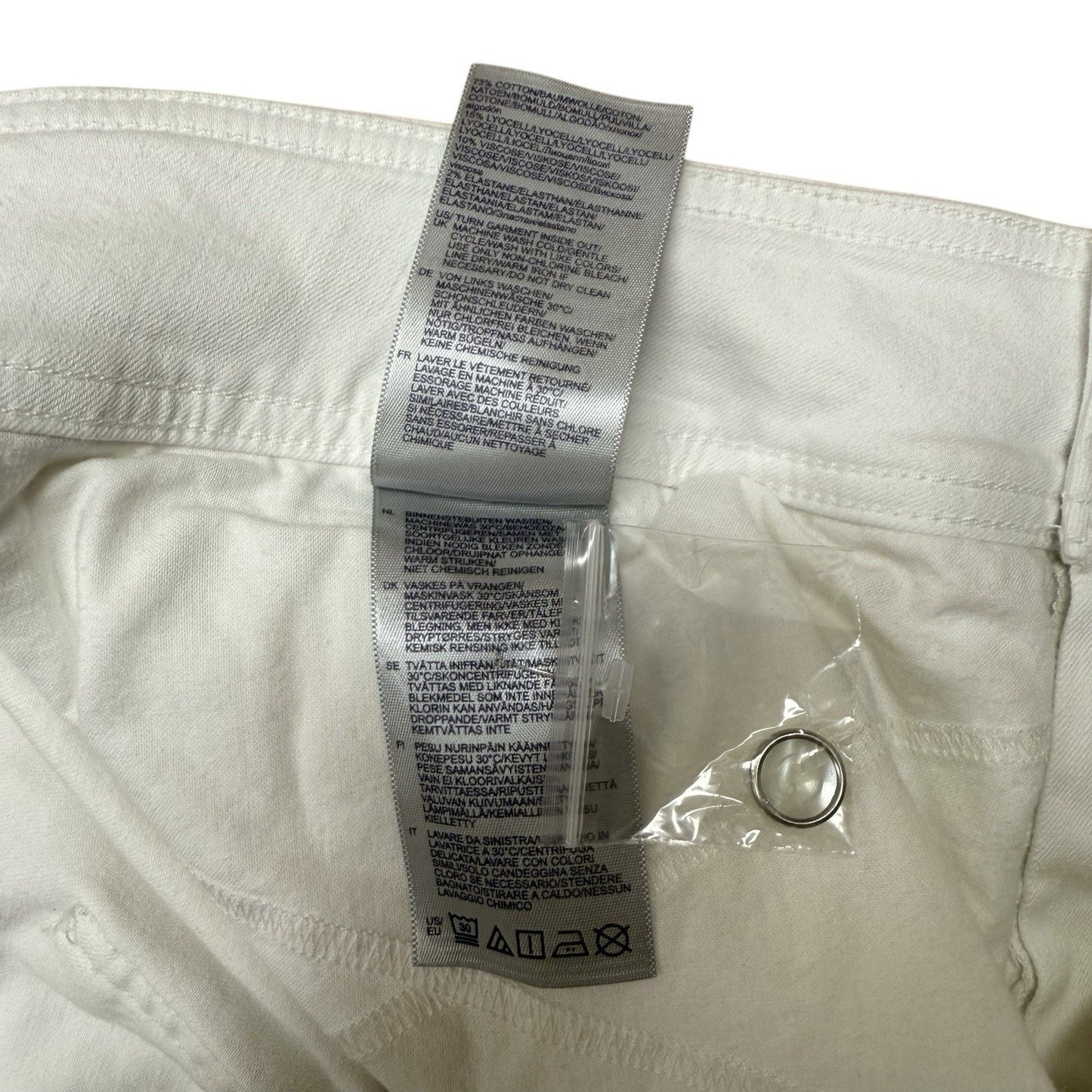 NYDJ Women’s Size 24W White Jeans Lift Tuck Stretch Wide Leg NWT