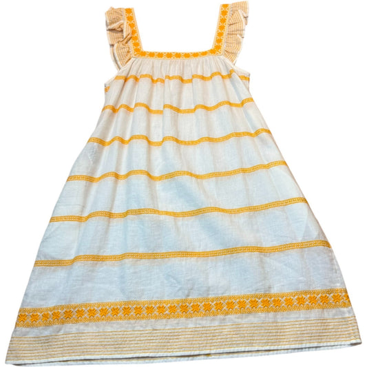 Tory Burch Women's Size Medium Square Neckline Floral Striped Sleeveless Sundress Dress