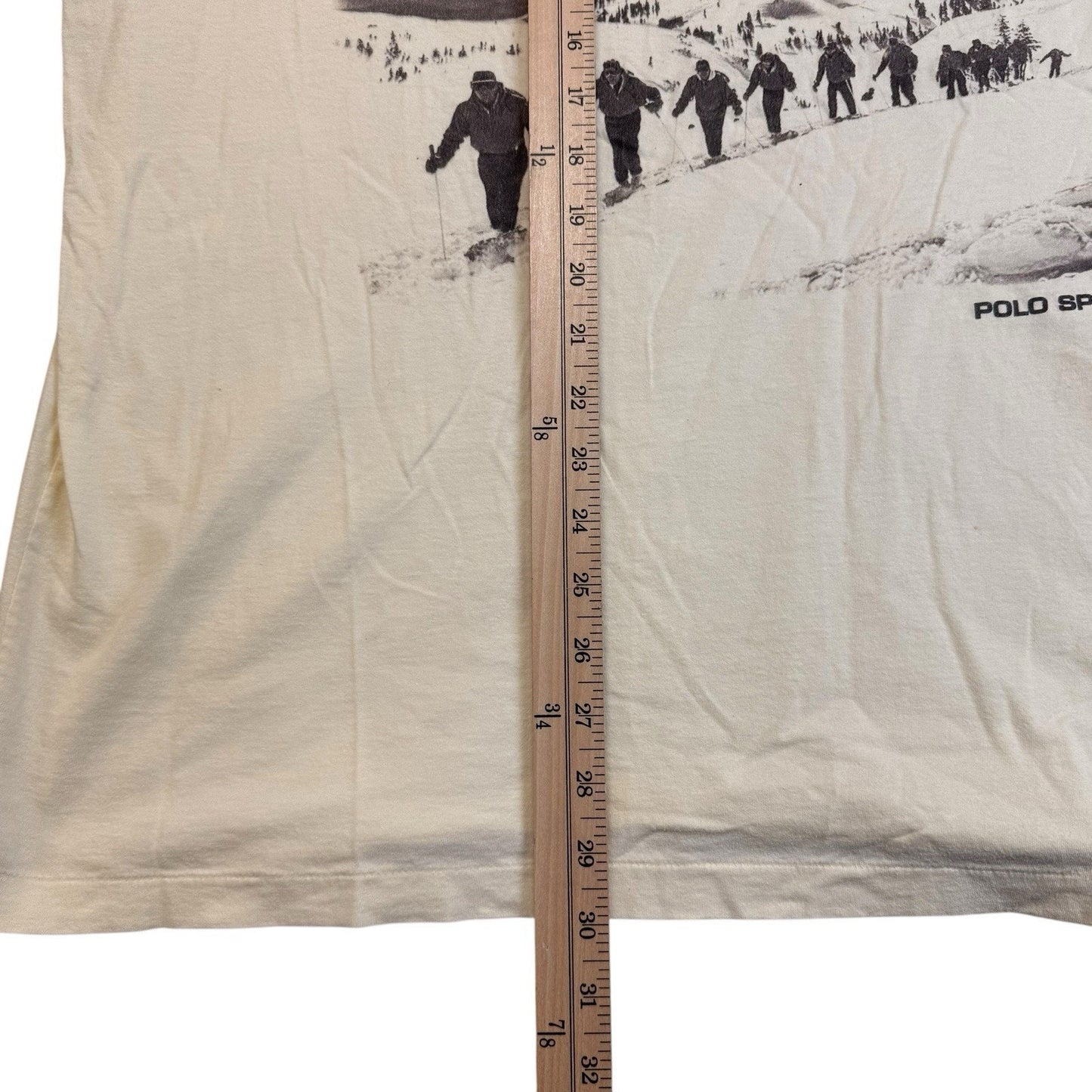 Polo Sport Ralph Lauren Y2K Graphic T-Shirt Men's L Made USA Mountain Tee