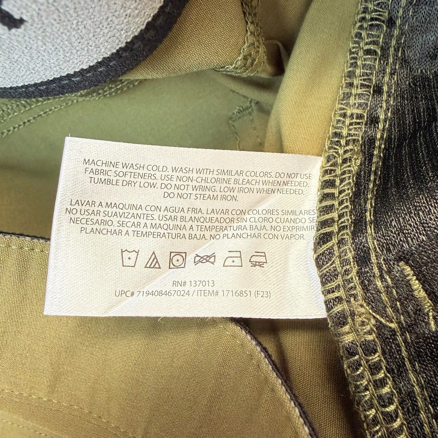 Orvis 36x32 Olive Stretch Water Repellent Pants Nylon Women's
