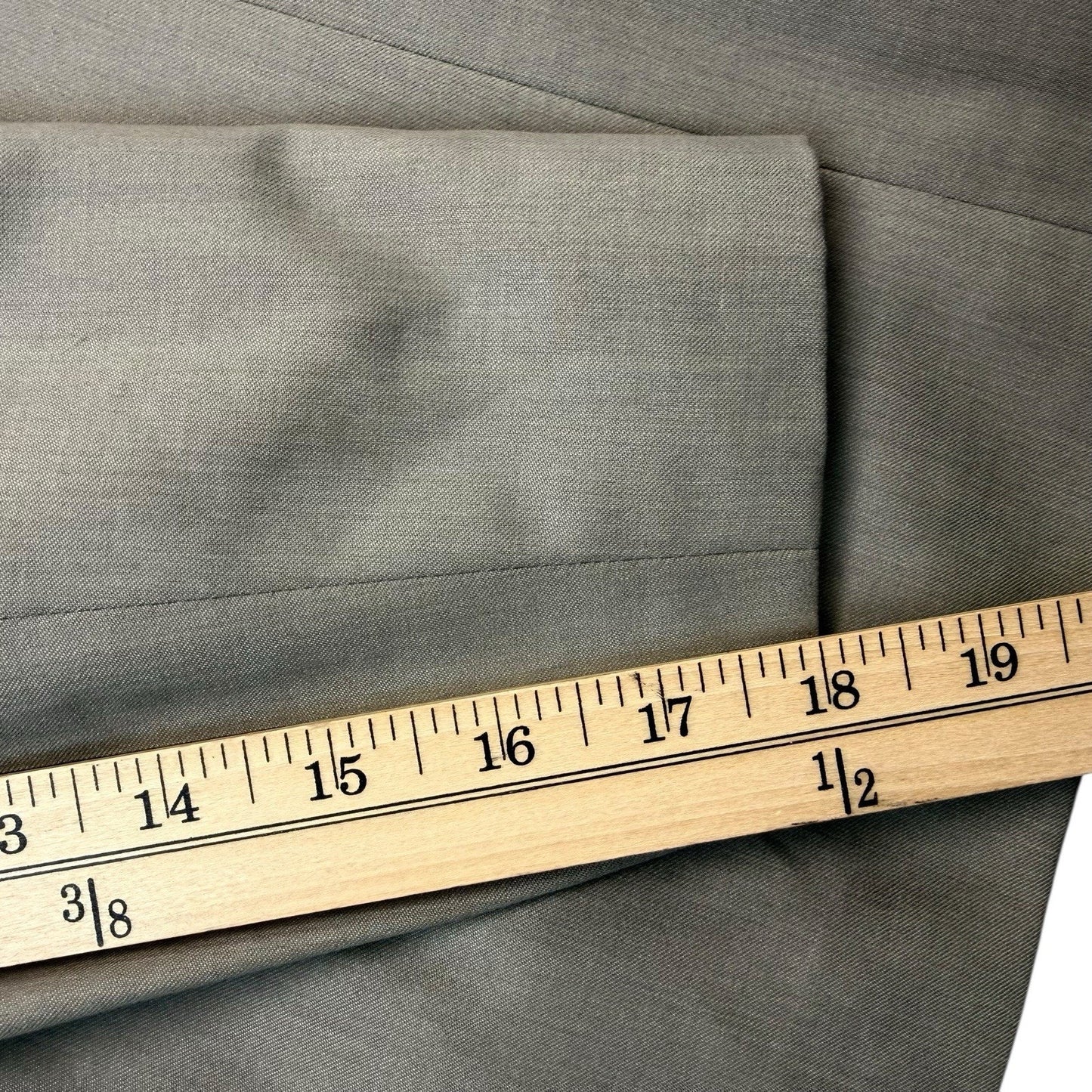 Travis Ayers Women’s Size 18 Wool Blend Skirt Suit Taupe Blazer Set NWT