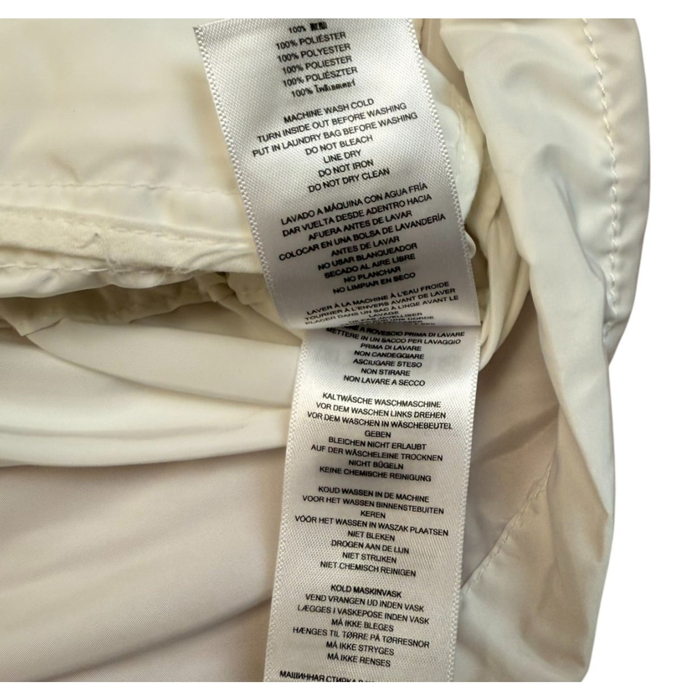 Michael Kors White Lightweight Rain Jacket Women’s Small Hooded