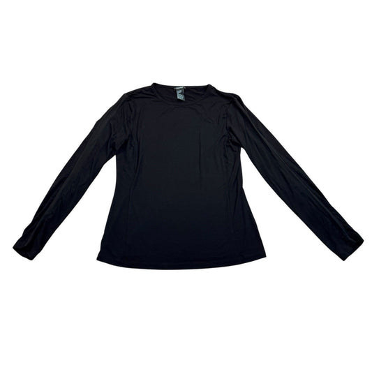 Doncaster Collection Black Long Sleeve Top Size M Women's Blouse