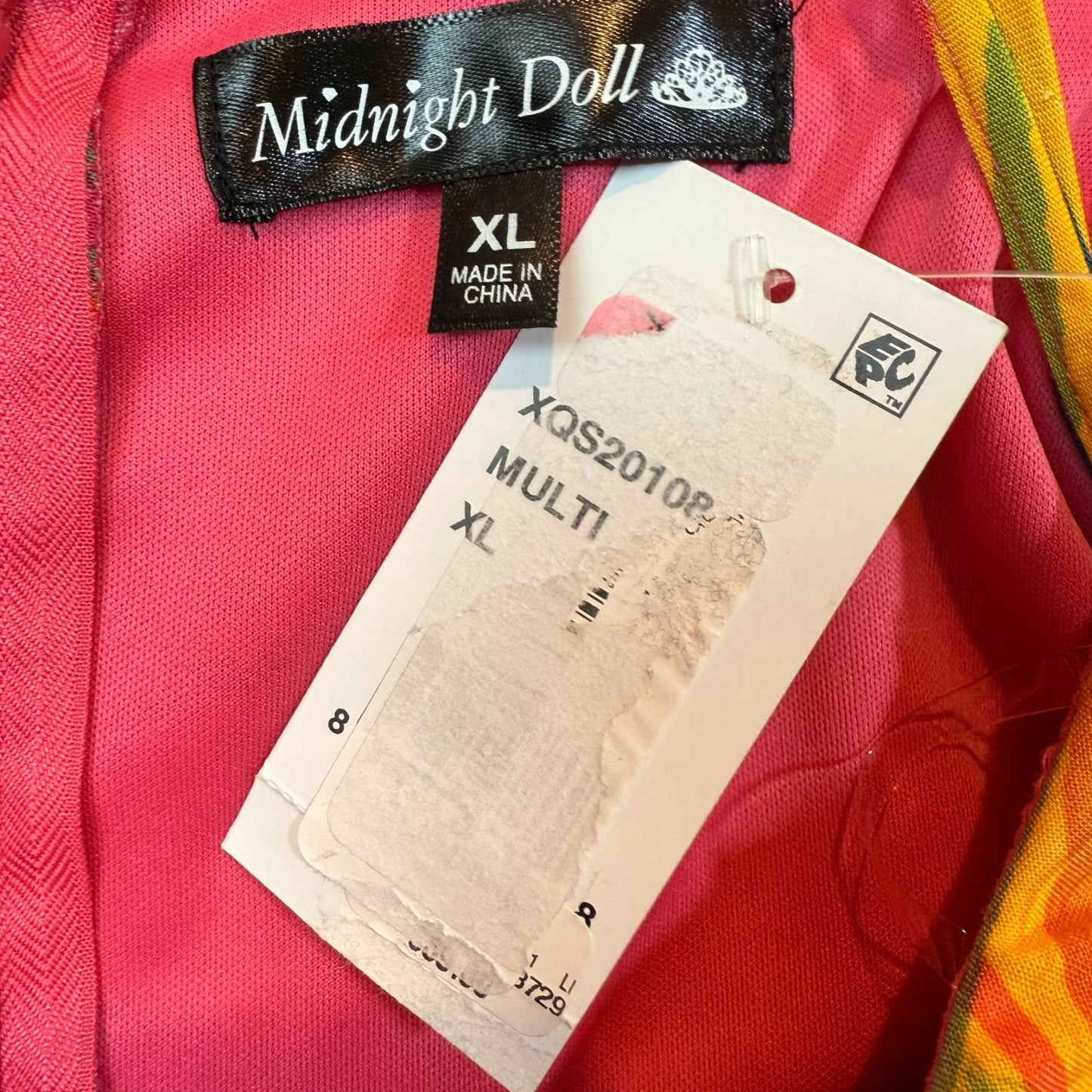NEW Midnight Doll Women's Size XL Sleeveless Fit & Flare Dress 100% Rayon Blouse