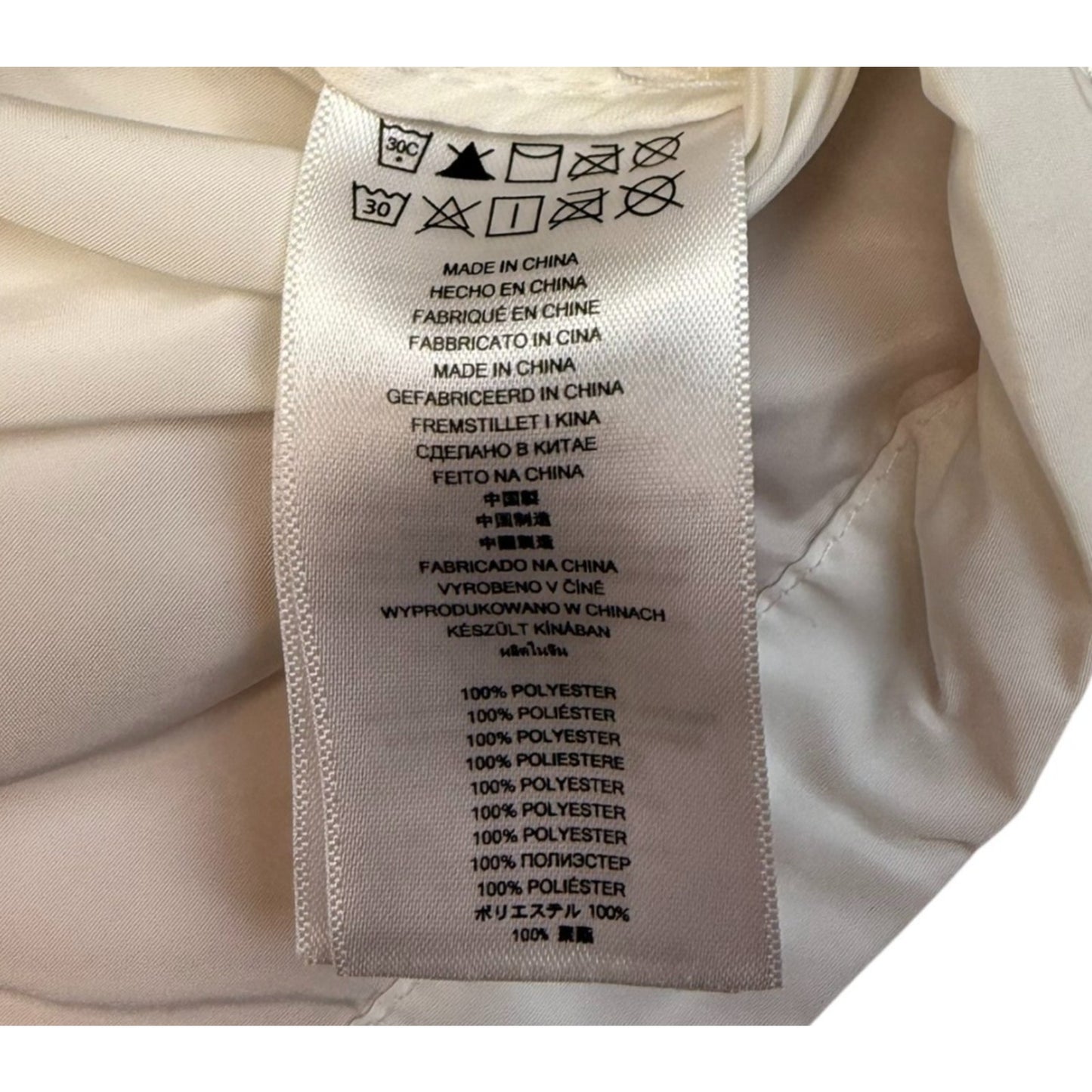 Michael Kors White Lightweight Rain Jacket Women’s Small Hooded