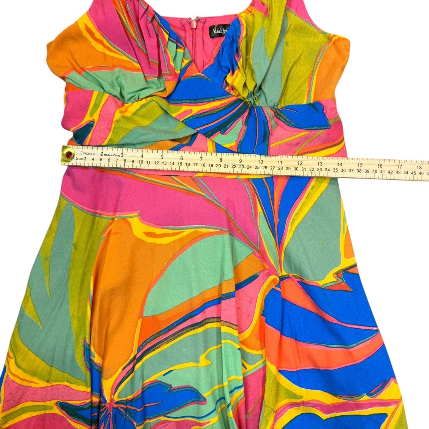 NEW Midnight Doll Women's Size XL Sleeveless Fit & Flare Dress 100% Rayon Blouse
