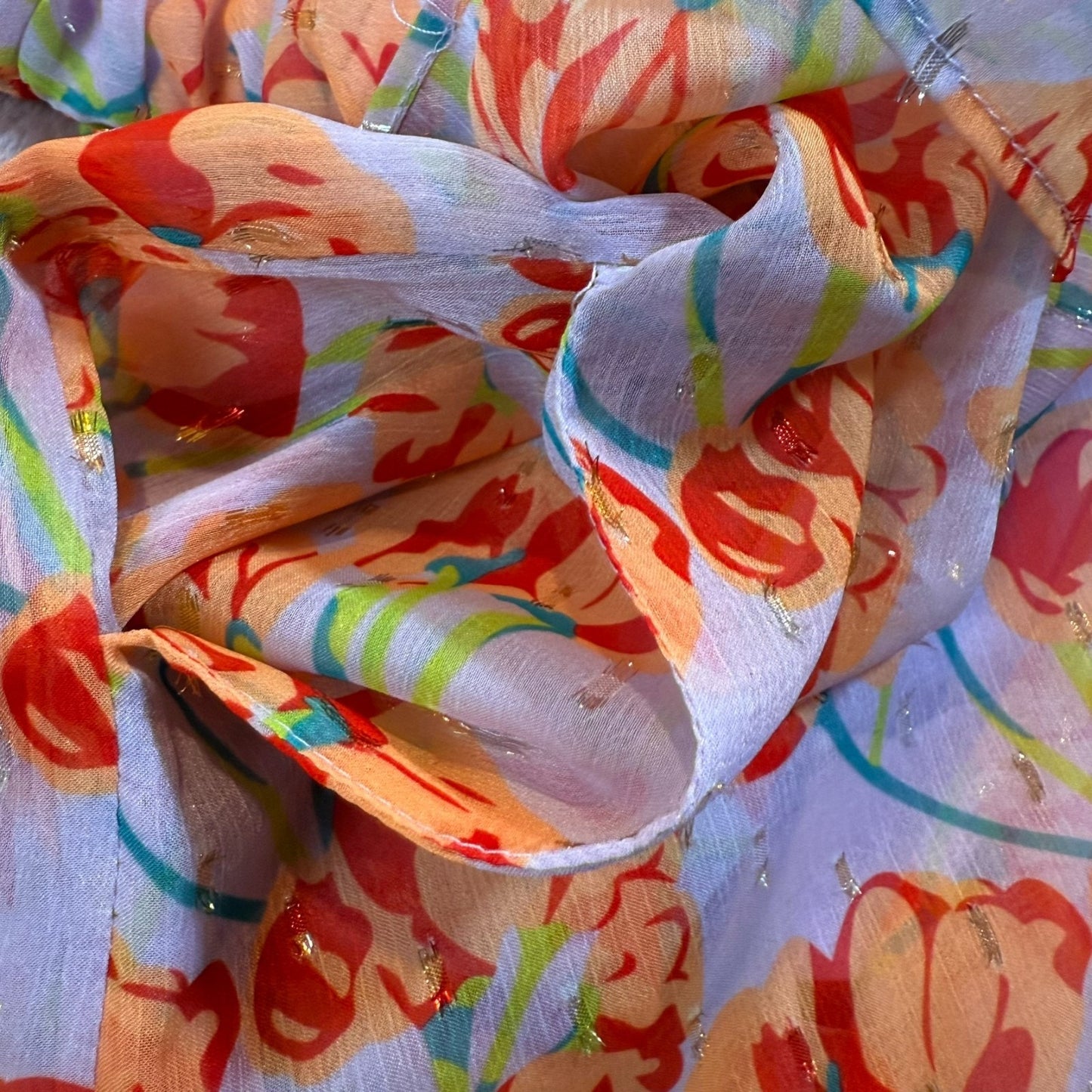 Buru Women's Size XS Floral Tiered Dress Sweetheart Neckline W/Pockets
