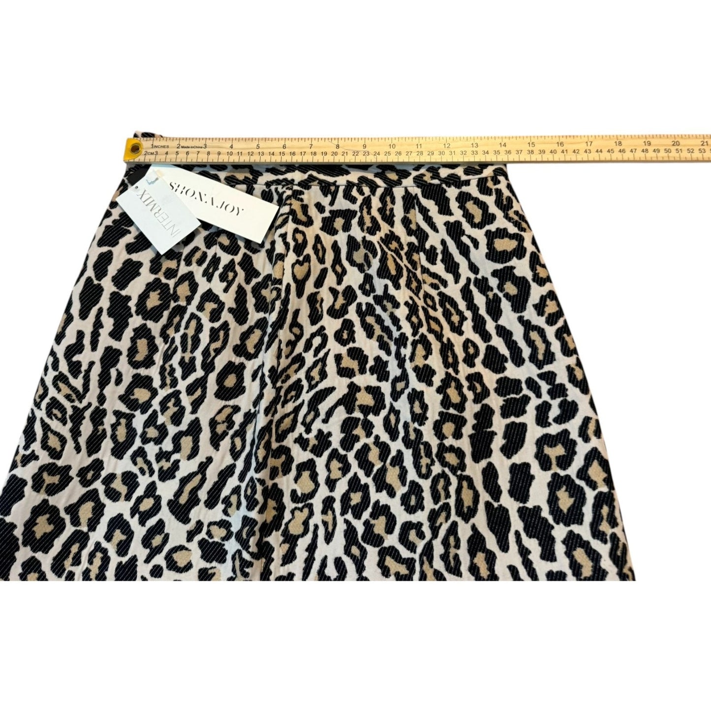 NEW Shona Joy Women's Size 6 Ziggy Leopard Print Mini Flared Pleated Skirt