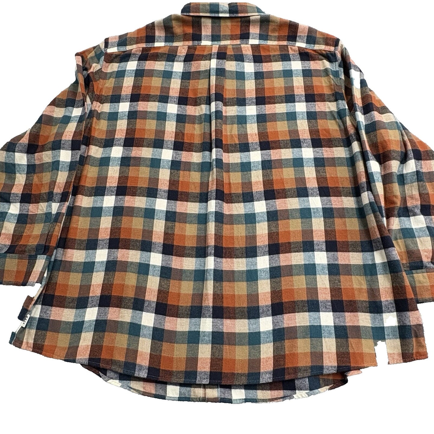 NWT's ROWM Portuguese Button Down Multi Men's Orange, Blue, White 4XB $89.50