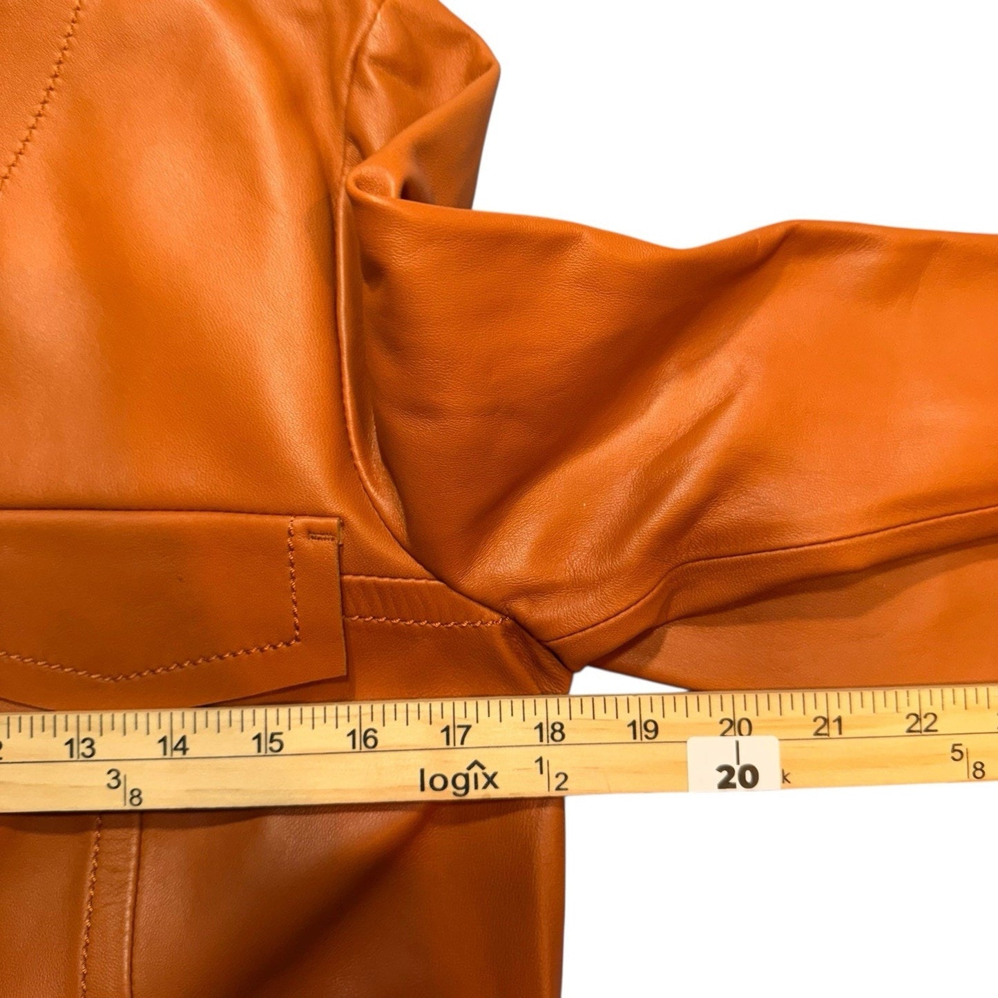 Per Se by Carlisle Women’s Genuine Leather Jacket Caramel Brown Size 8