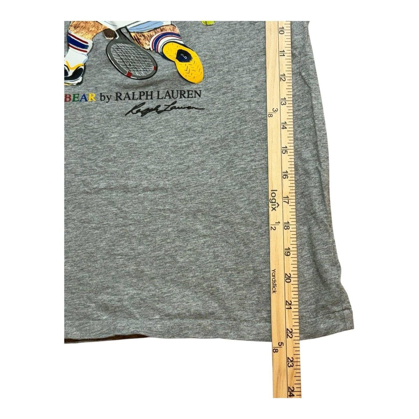 Polo Ralph Lauren Women’s US Open 2019 Polo Bear Tennis T-Shirt Gray Sz S