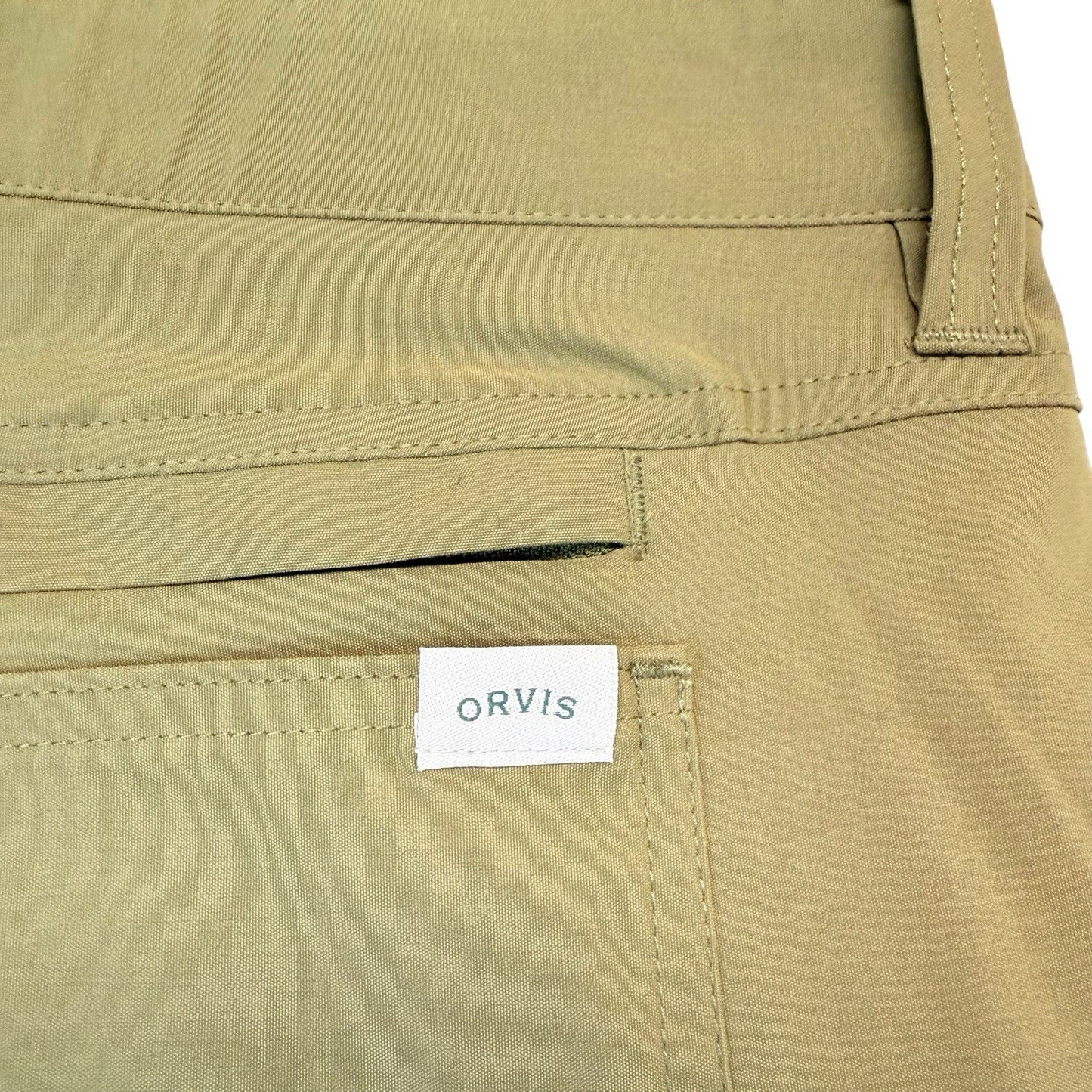 Orvis 36x32 Olive Stretch Water Repellent Pants Nylon Women's