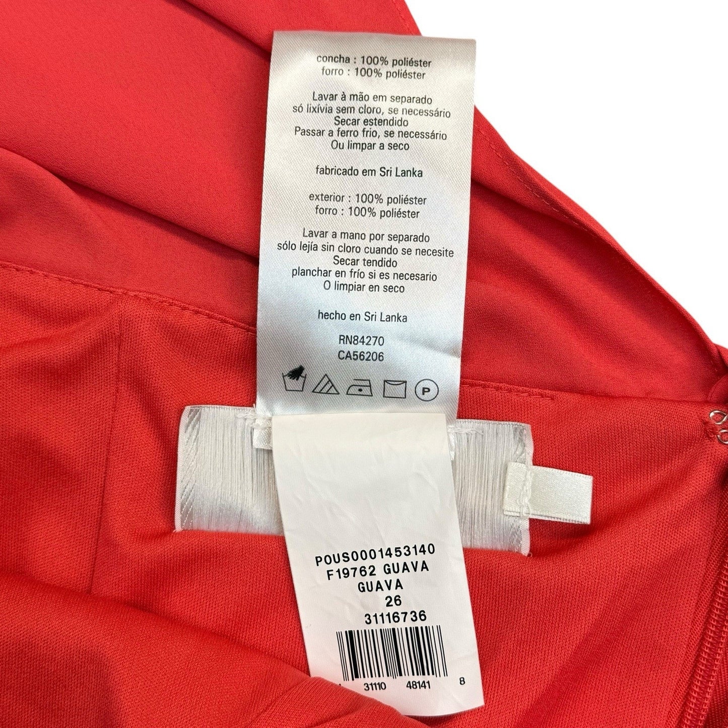 Women's David’s Bridal Coral Chiffon Maxi Dress Size 26 NWT Bridesmaid Spring