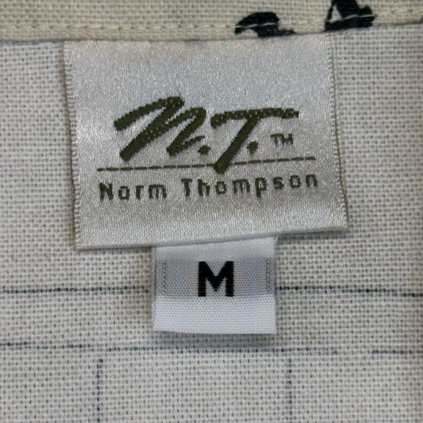 Vintage 90s Norm Thompson Nautical Print Jacket Boat Sailing Cotton Sz M Women's