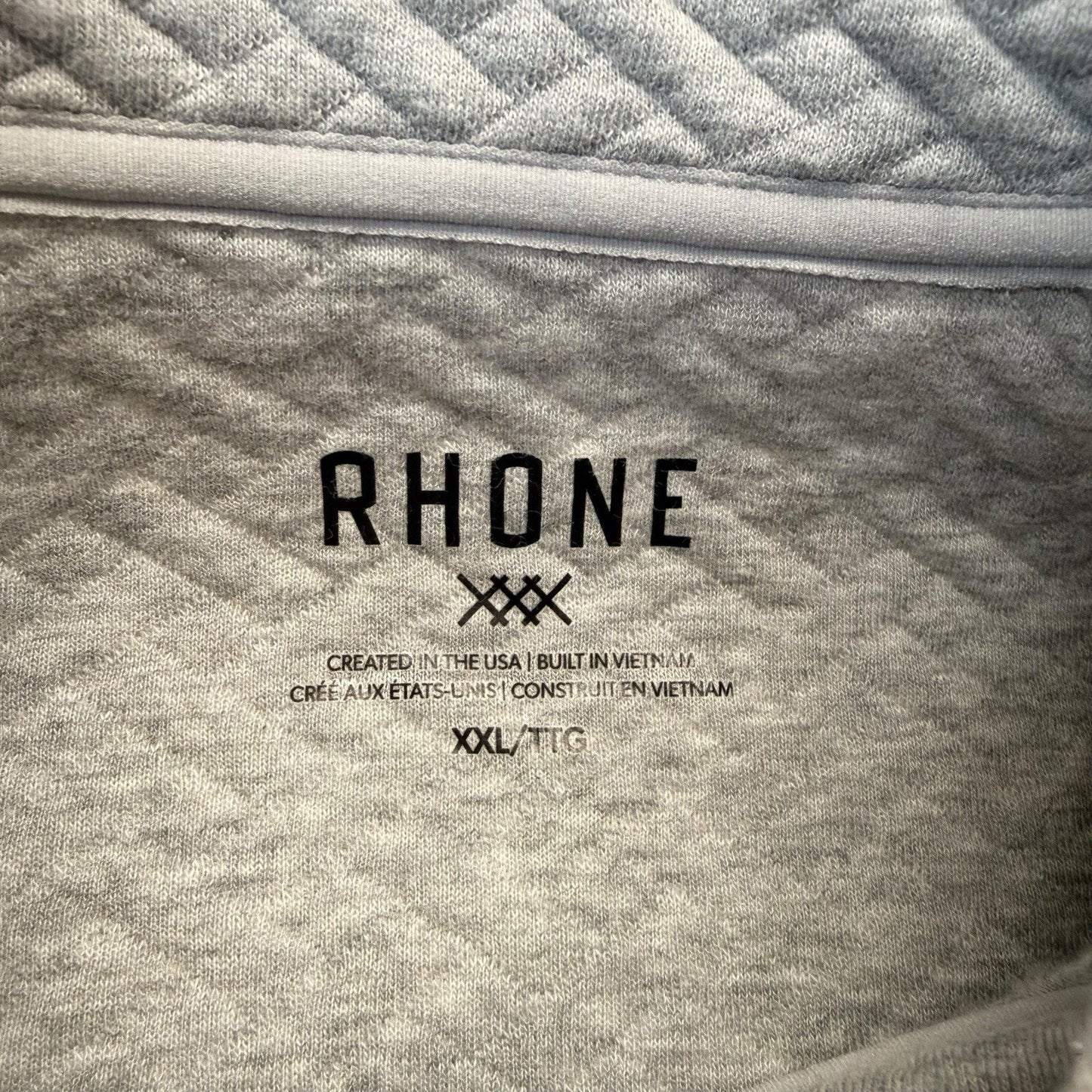 Rhone Weekender Pullover Men’s NWT Heather Gray 2XL $138