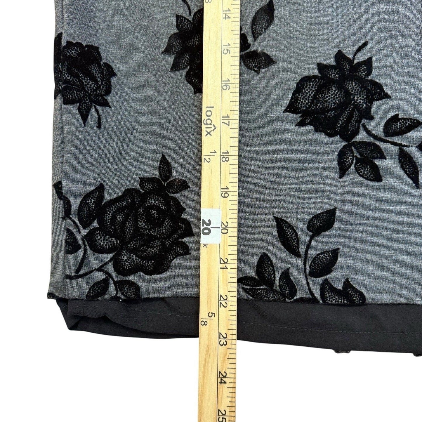White House Black Market 2-Piece Suit, Set Gray Black Women's Size 12 Skirt 14