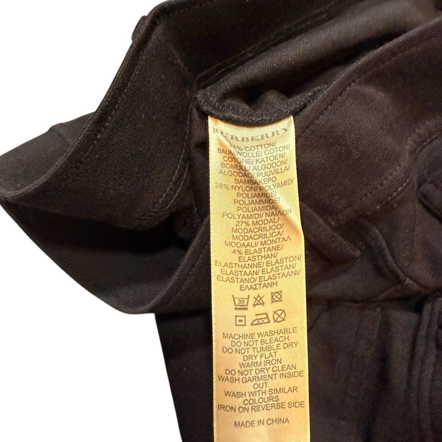 Burberry Brit Bayswater Ankle Zip Skinny Knit Pants Black Women’s Size XS