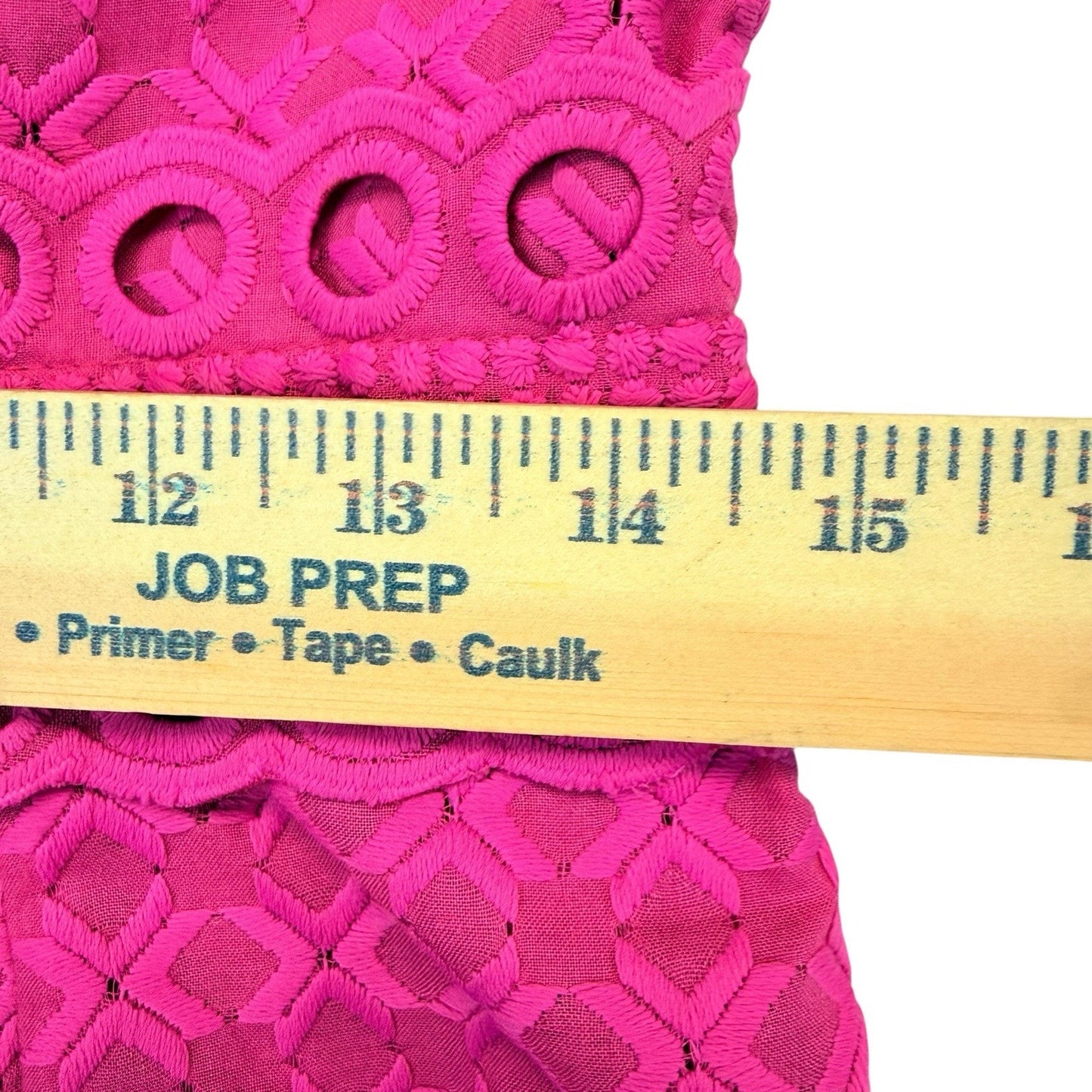 House of Holland Pink Textured Shirt Dress Button Front Size 6 Women's