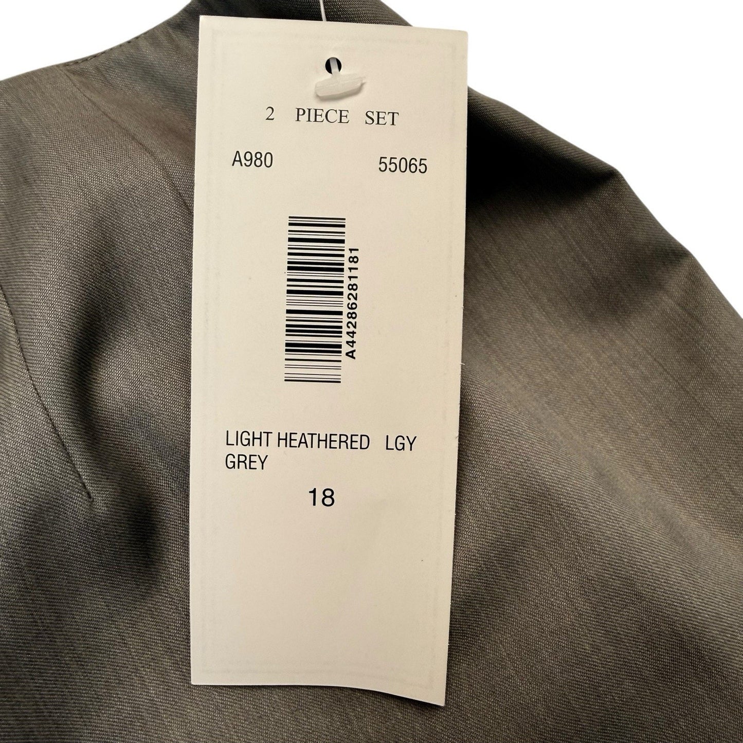 Travis Ayers Women’s Size 18 Wool Blend Skirt Suit Taupe Blazer Set NWT