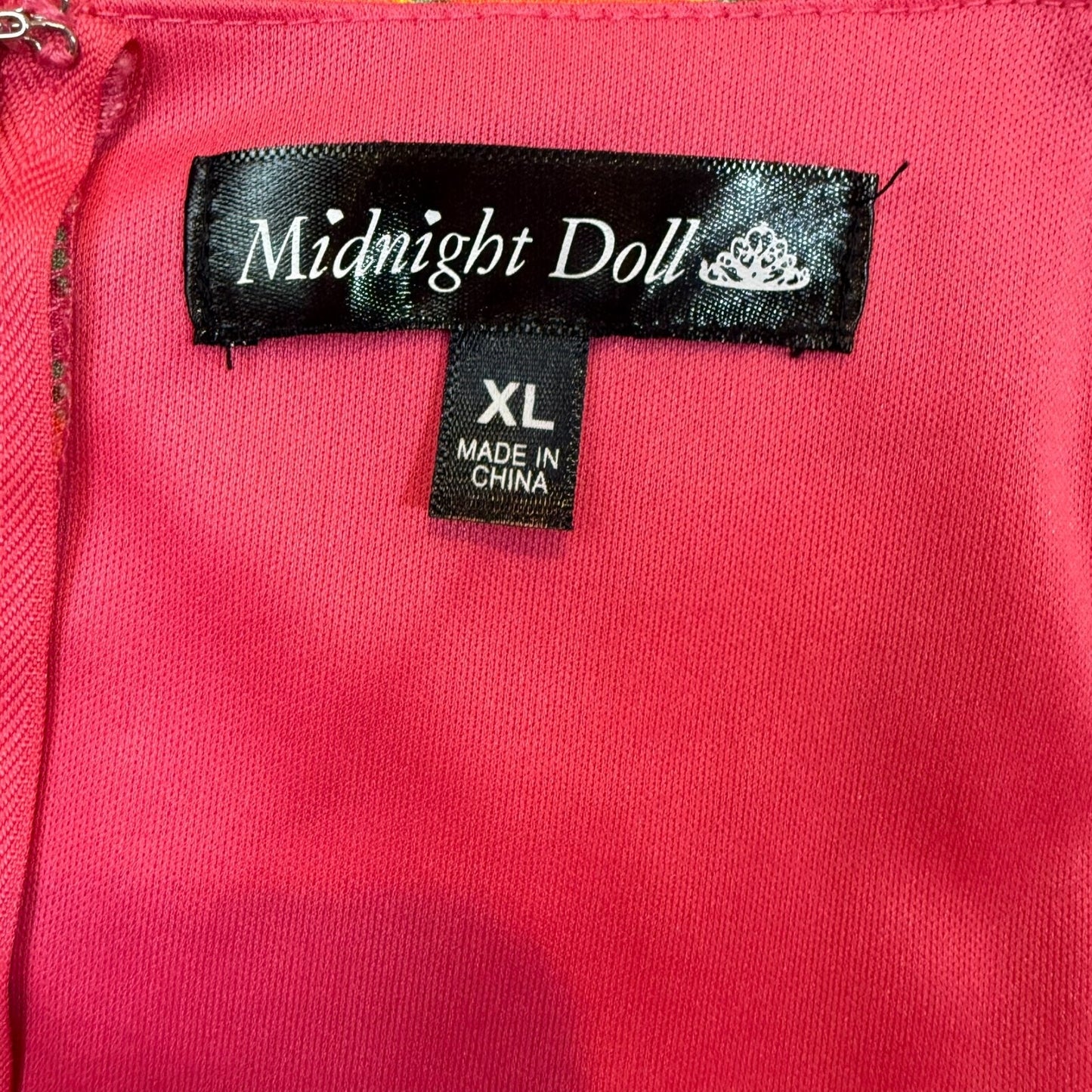 NEW Midnight Doll Women's Size XL Sleeveless Fit & Flare Dress 100% Rayon Blouse
