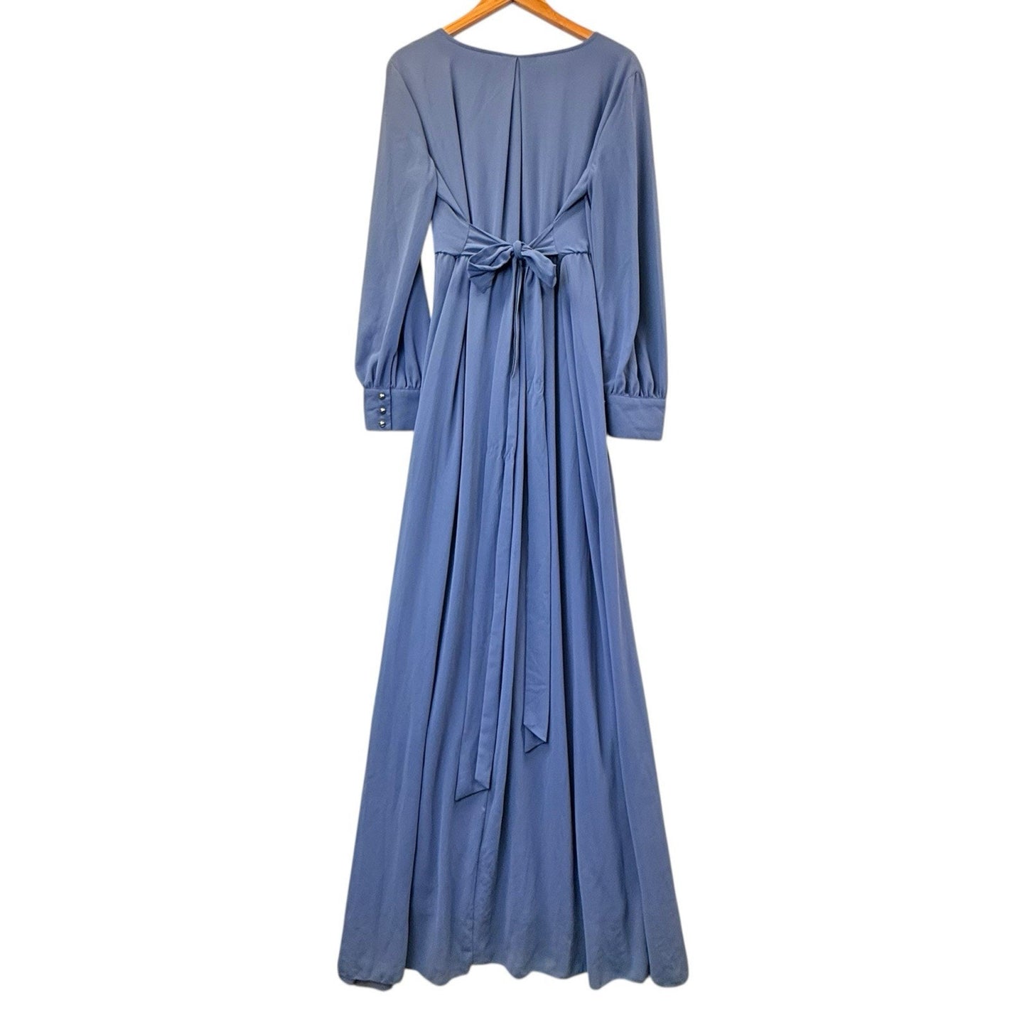 Baltic Born Blue Maxi Dress XXL Long Sleeve Wrap Style Women's