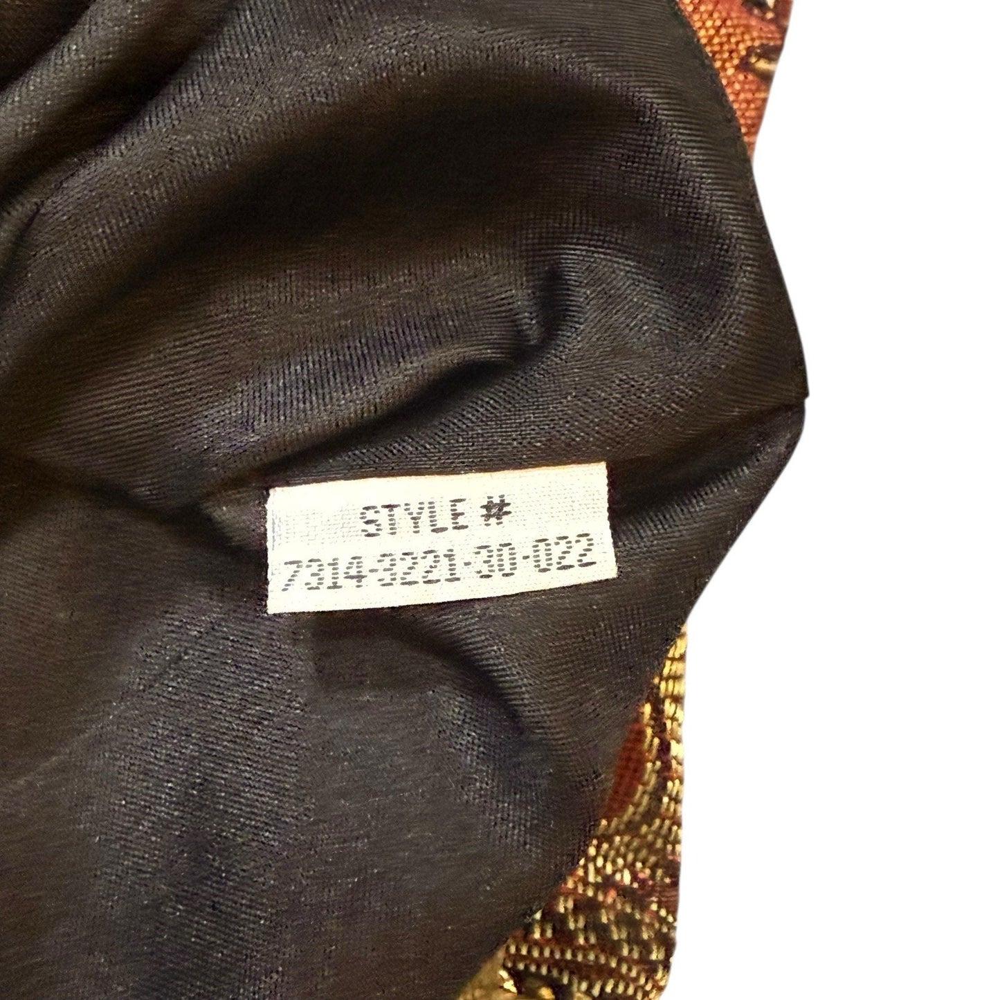 Stonebridge Gold Metallic Brocade Jacket Large Boho Paisley Trim Button Front Women's