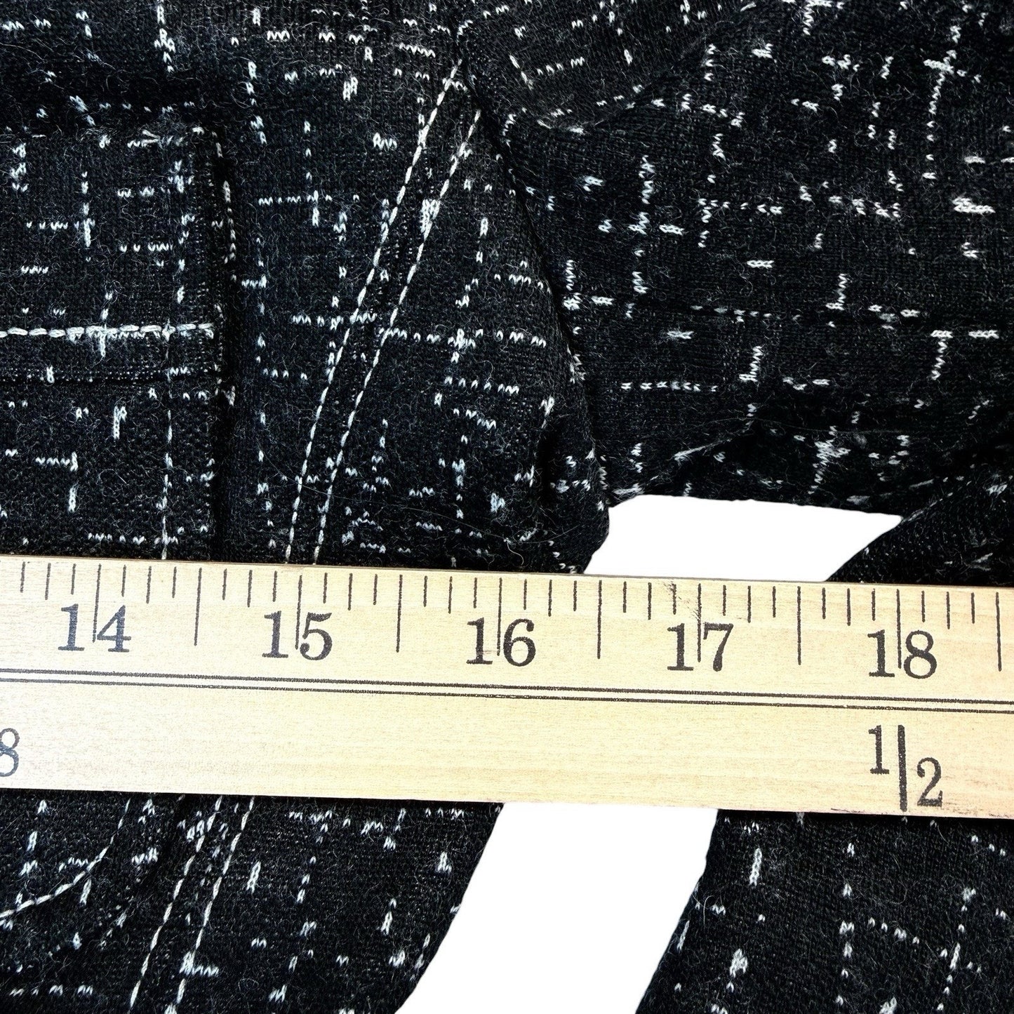 Cynthia Rowley Women’s Size 4 Black Tweed Skirt Suit Cropped Jacket Set