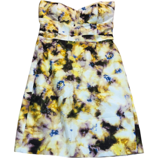 NEW J. Crew Women's Size 6 Abstract Tie-Dye Strapless Sweetheart Fit& Flare Dress