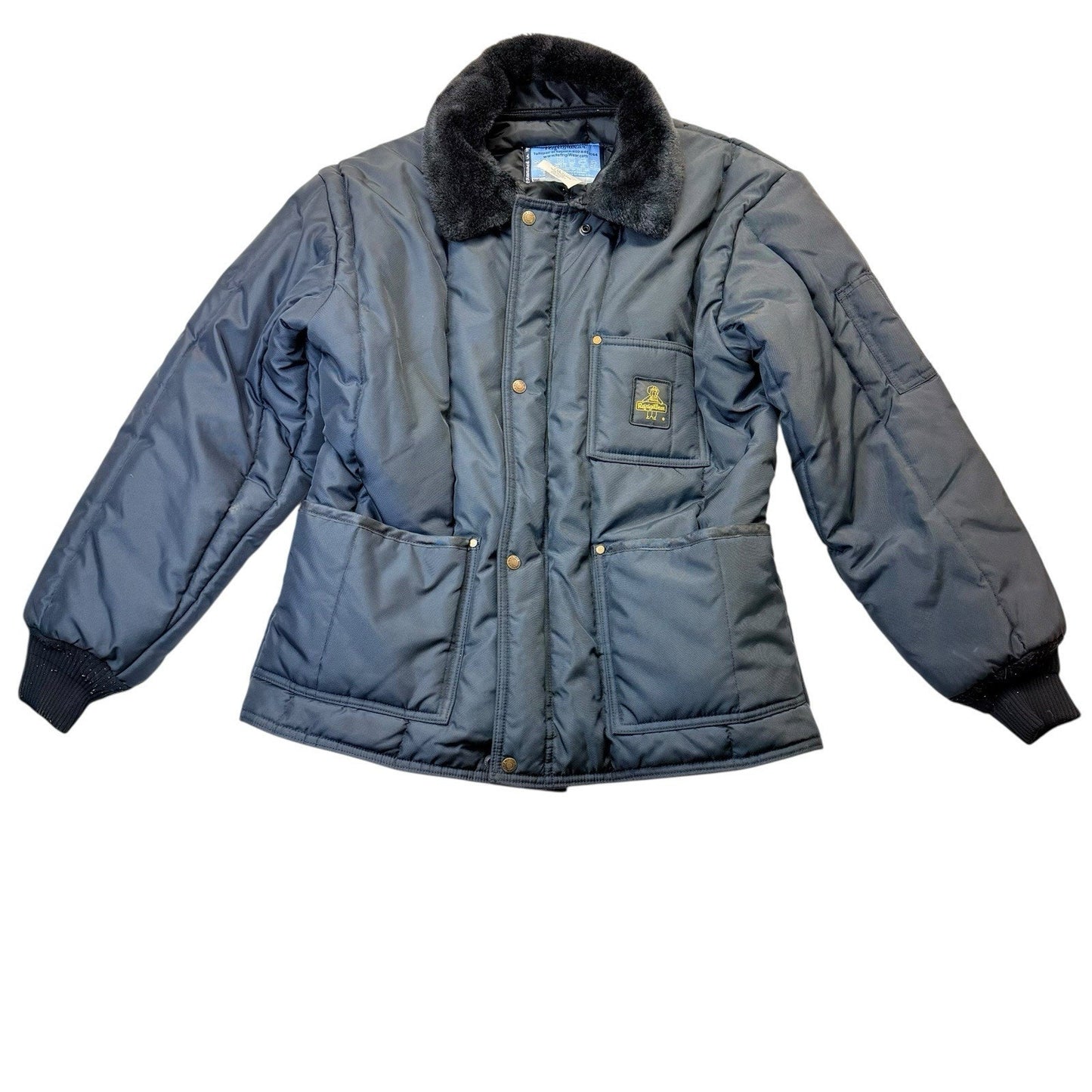 Vintage RefrigiWear Freezer Jacket Fur Collar Insulated Size L Women's